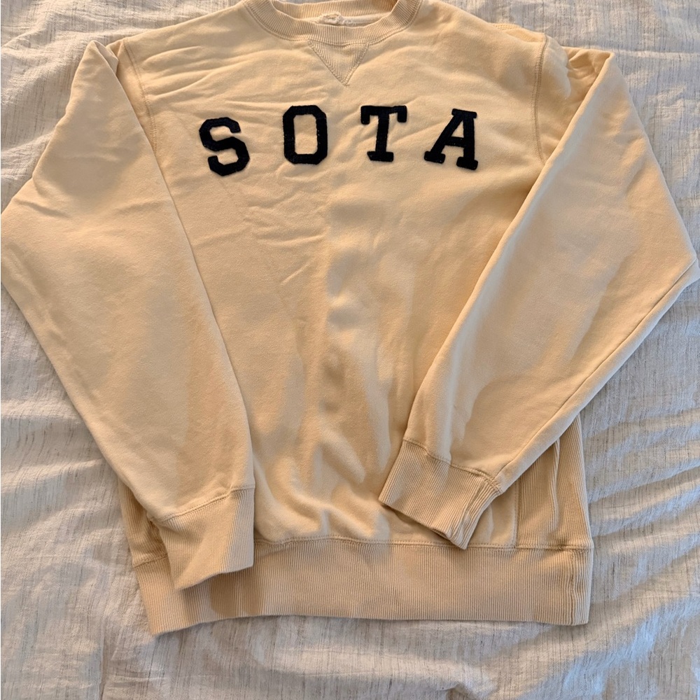 Butter Yellow & Navy Blue SOTA Crewneck